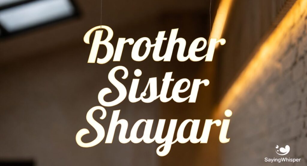 Brother Sister Shayari