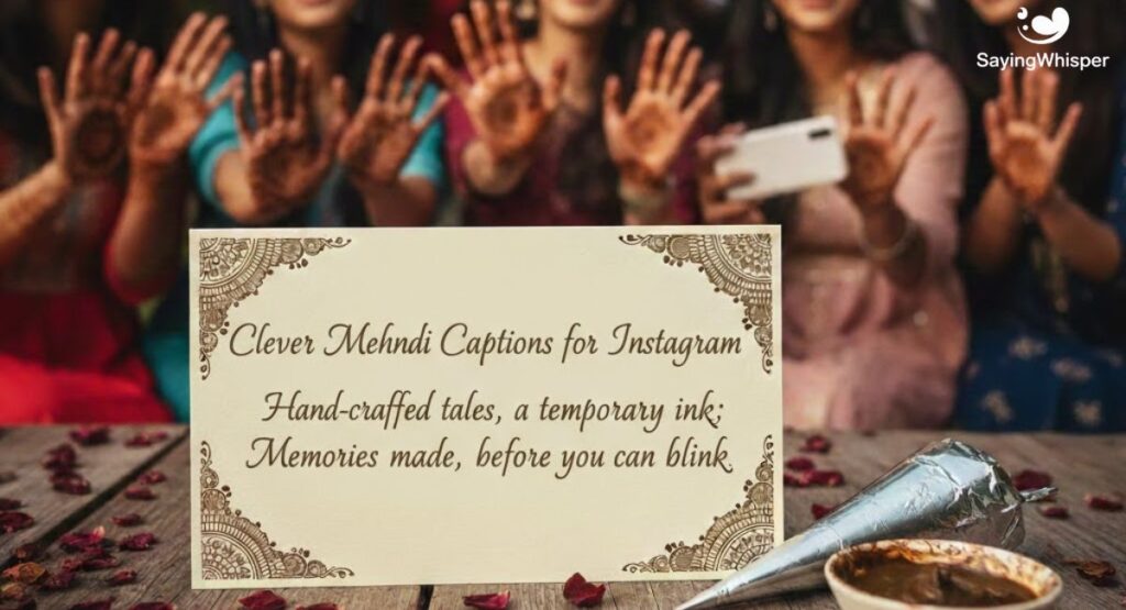 Clever Mehndi Captions for Instagram