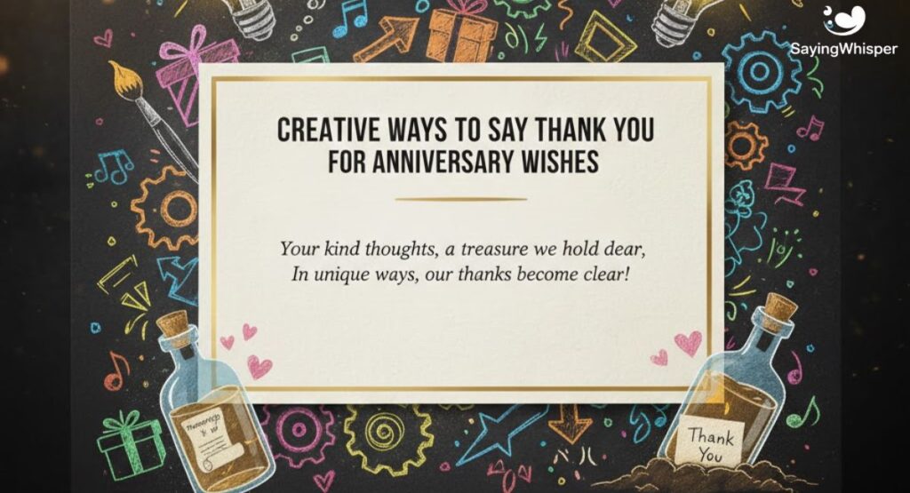 Creative Ways to Say Thank You for Anniversary Wishes