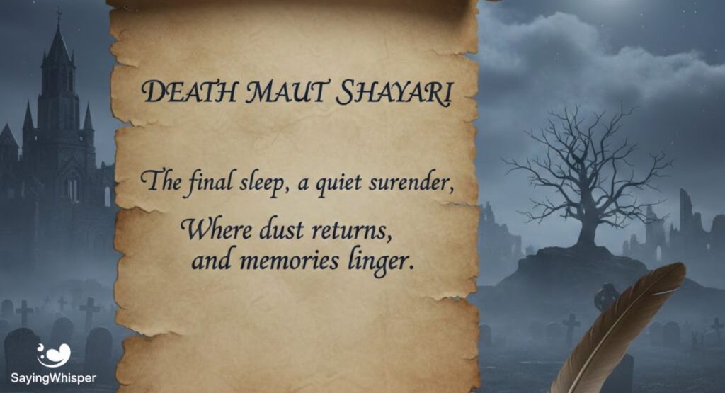 Death Maut Shayari