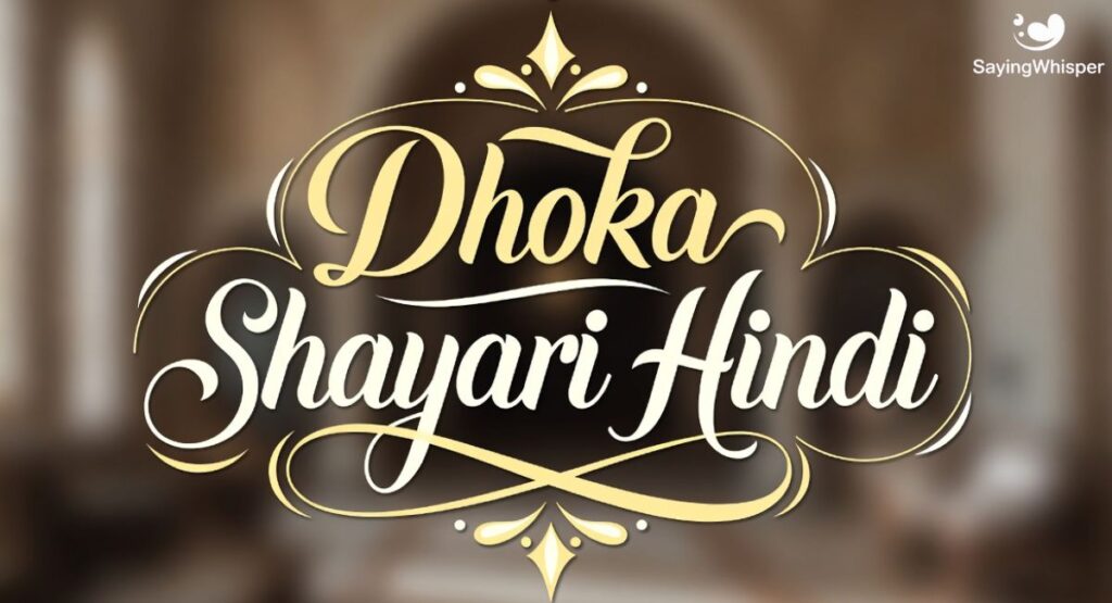 Dhoka Shayari Hindi