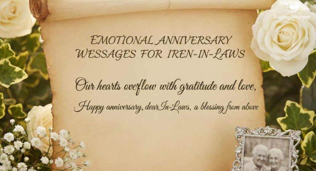 Emotional Anniversary Messages for In-Laws