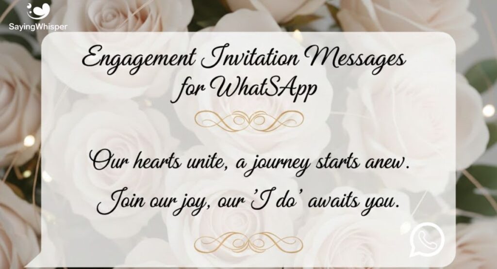 Engagement Invitation Messages for WhatsApp