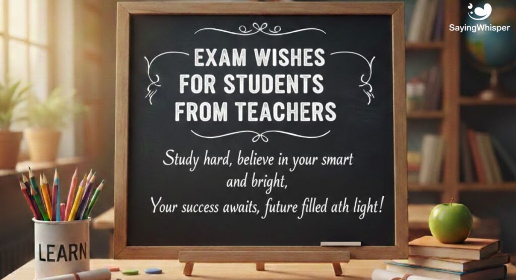 Exam Wishes for Students from Teachers