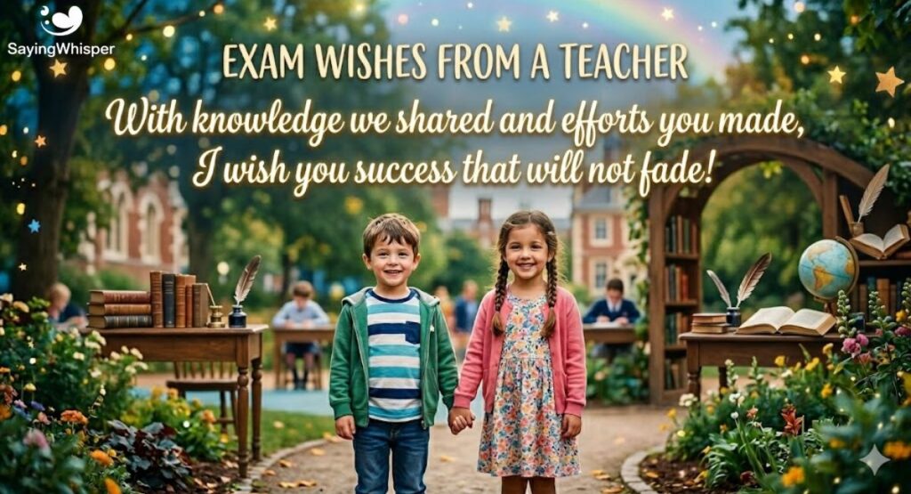 Exam Wishes From a Teacher