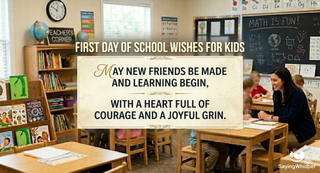 First Day of School Wishes for Kids