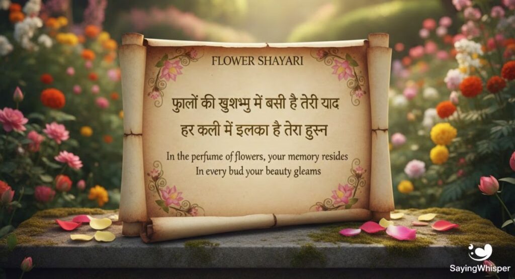 Flower Shayari