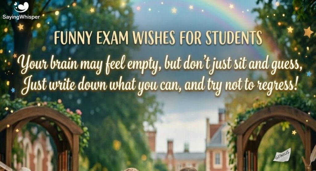 Funny Exam Wishes For Students