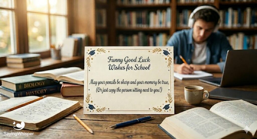Funny Good Luck Wishes for School