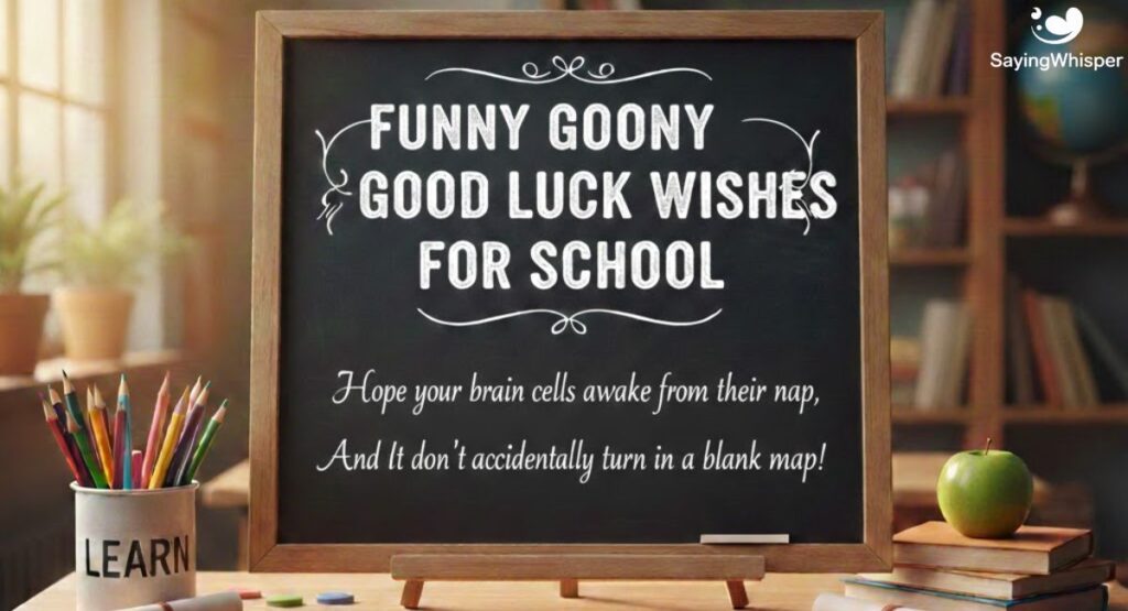 Funny Good Luck Wishes for School