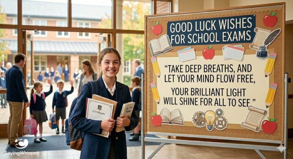 Good Luck Wishes for School Exams