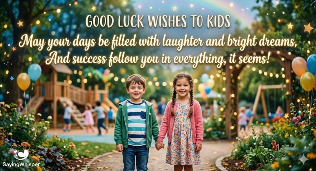 Good Luck Wishes to Kids