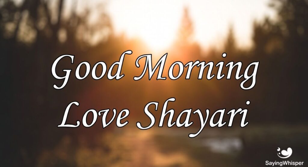 Good Morning Love Shayari