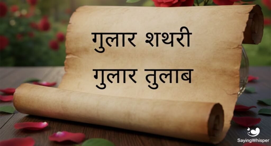 Gulzar Shayari on Gulab