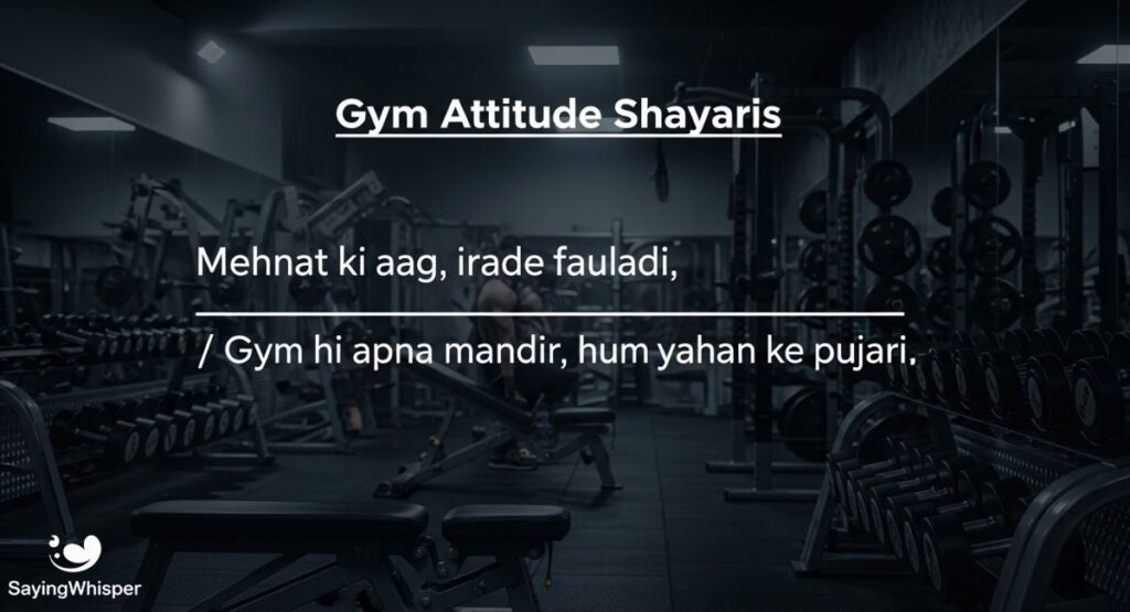 Gym Attitude Shayaris