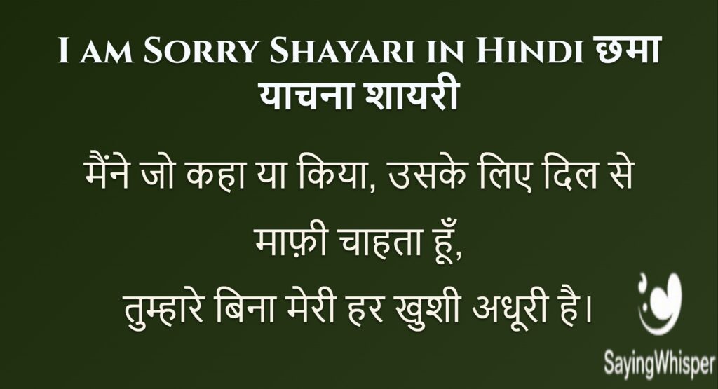 Very Hurt Sorry Shayari Hindi Mein