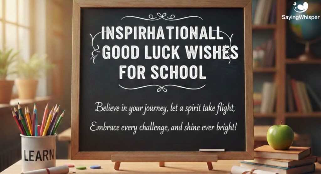 Inspirational Good Luck Wishes for School