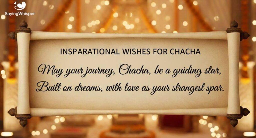 Inspirational Marriage Wishes for Chacha
