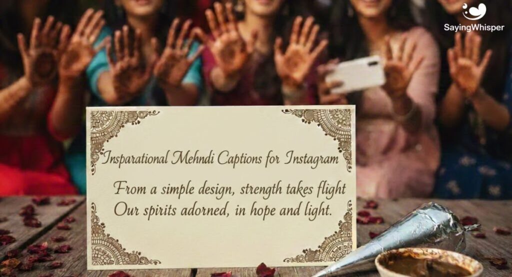 Inspirational Mehndi Captions for Instagram