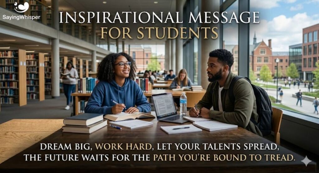 Inspirational Message For Students