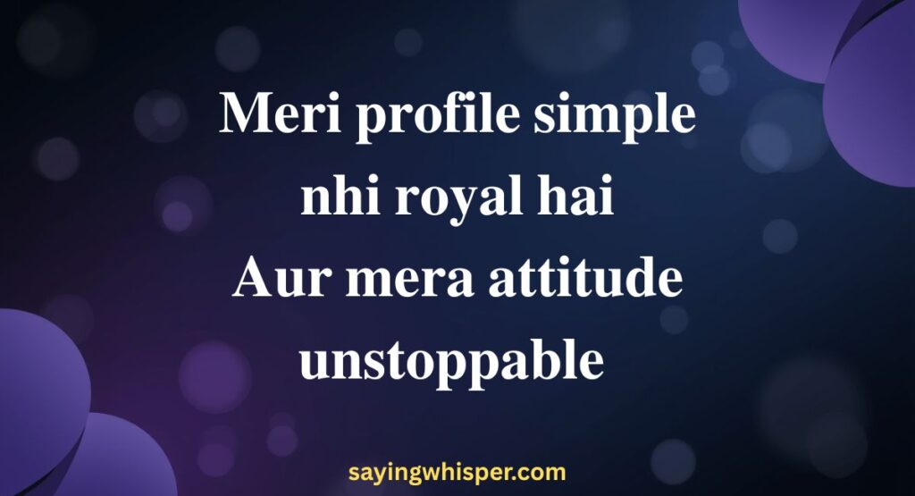 Instagram Attitude Shayari