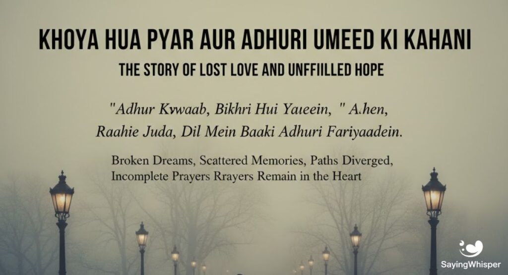 Khoya Hua Pyar aur Adhuri Umeed Ki Kahani