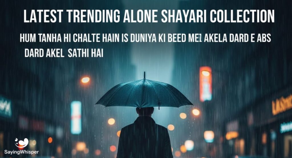 Latest Trending Alone Shayari Collection