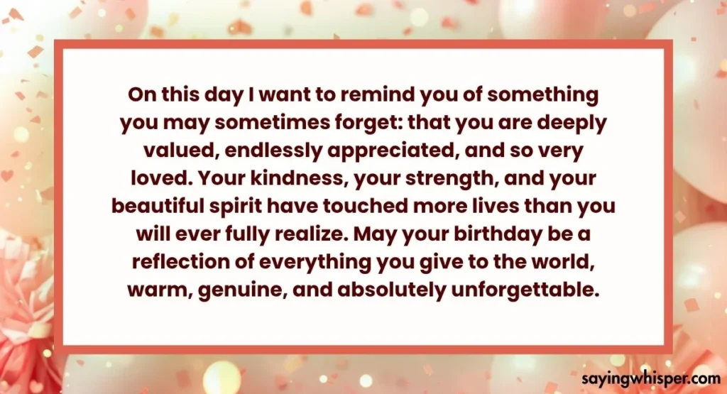 Long Birthday Wishes That Touch the Heart