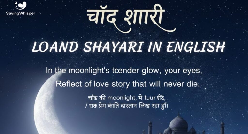 Love Chand Shayari in English