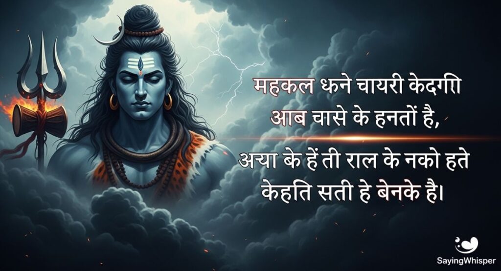 Mahakal Shayari Attitude for Girl