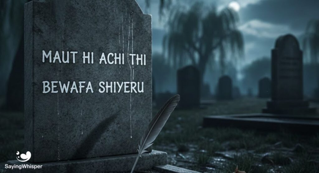 Maut hi achi thi || bewafa shayaru