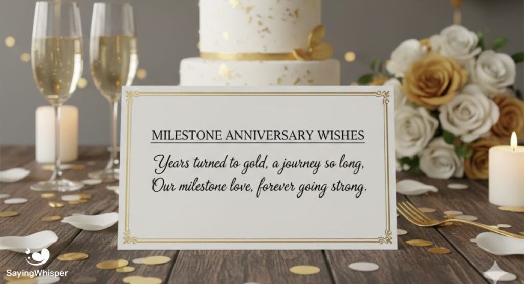 Milestone Anniversary Wishes