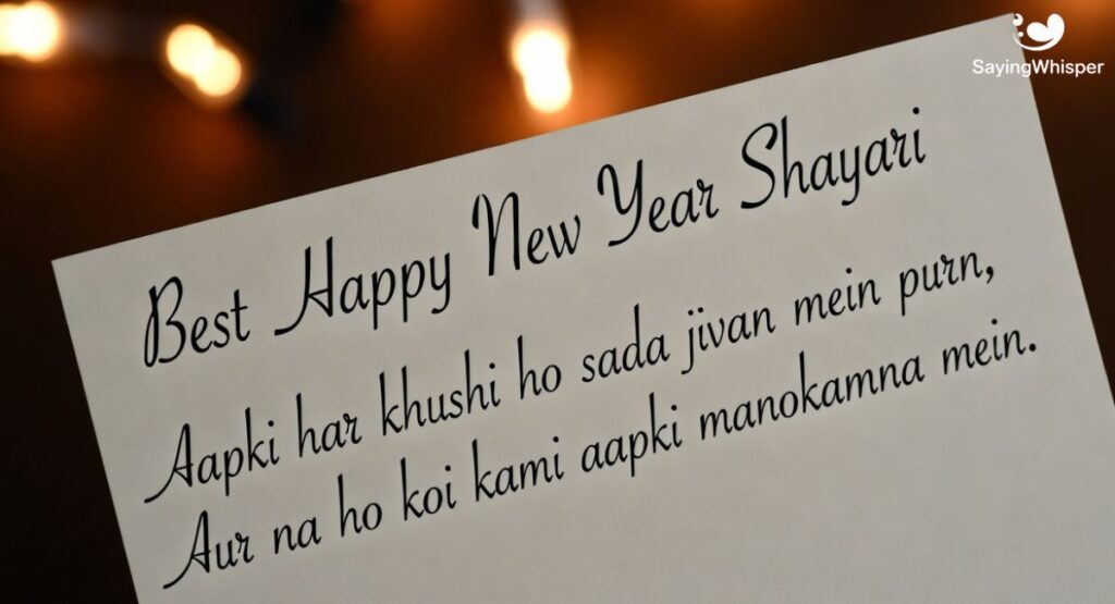 New Year Shayari 2 Line