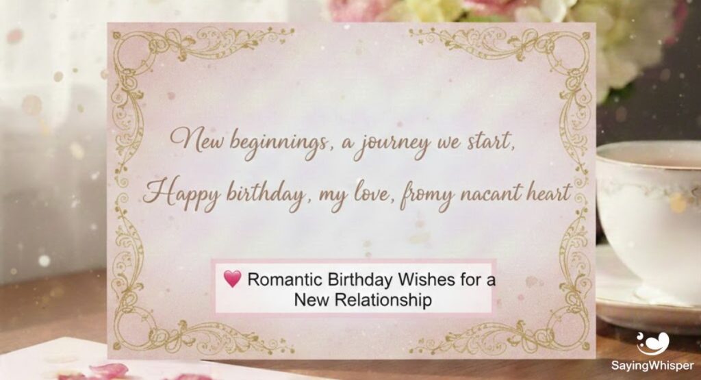 Romantic Birthday Wishes for a New Relationship
