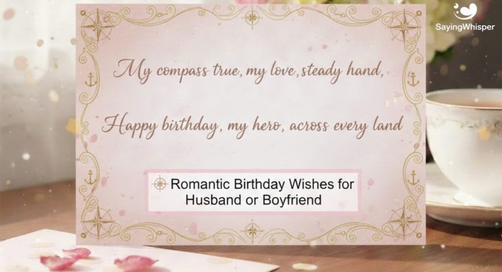Romantic Birthday Wishes for Husband or Boyfriend