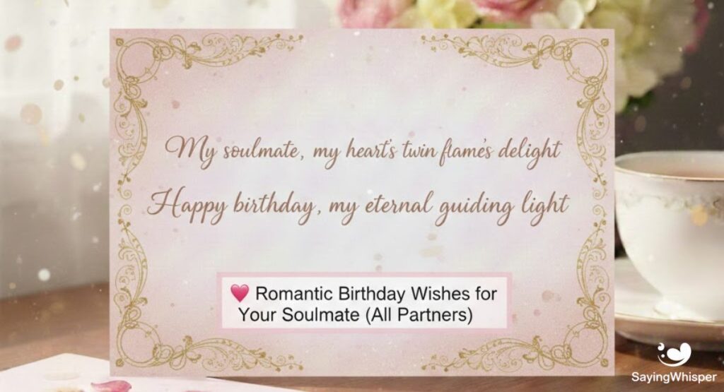Romantic Birthday Wishes for Your Soulmate (All Partners)