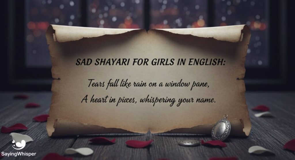 Sad Shayari for Girls in English: