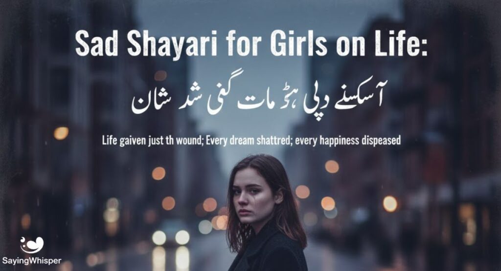 Sad shayari for girls on life: