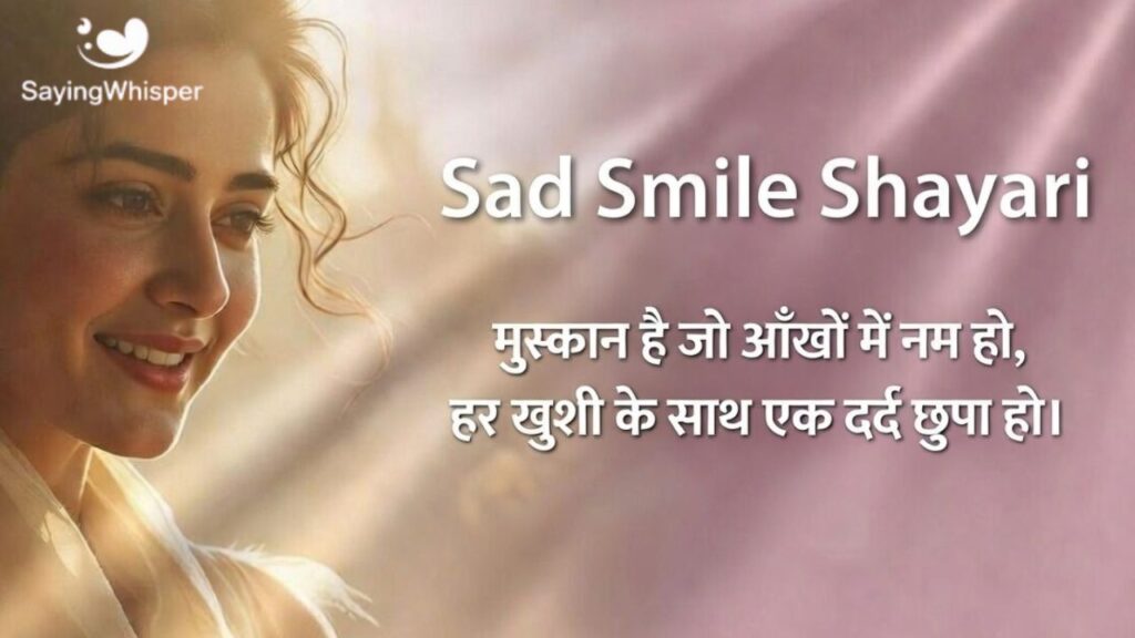 Sad Smile Shayari