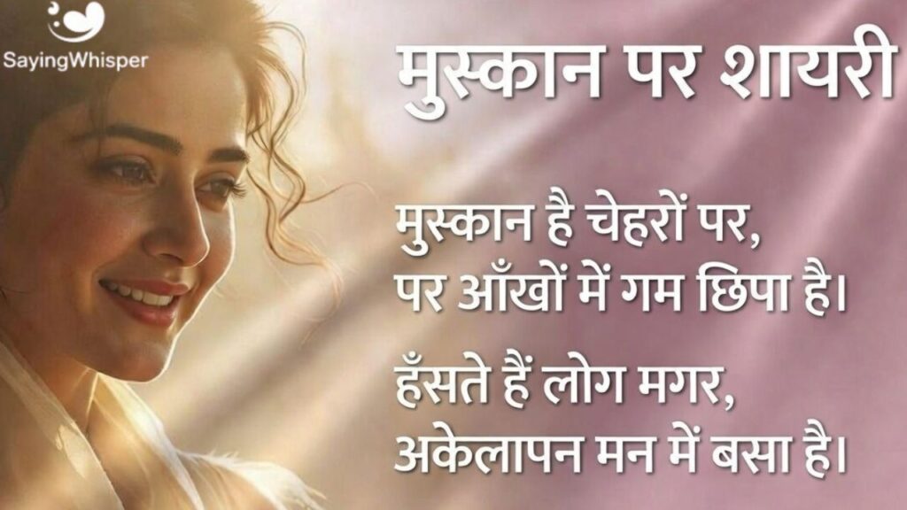 Shayari on Smile in Hindi