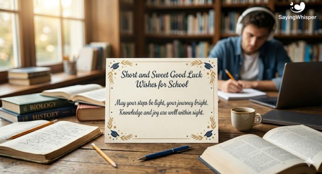 Short and Sweet Good Luck Wishes for School