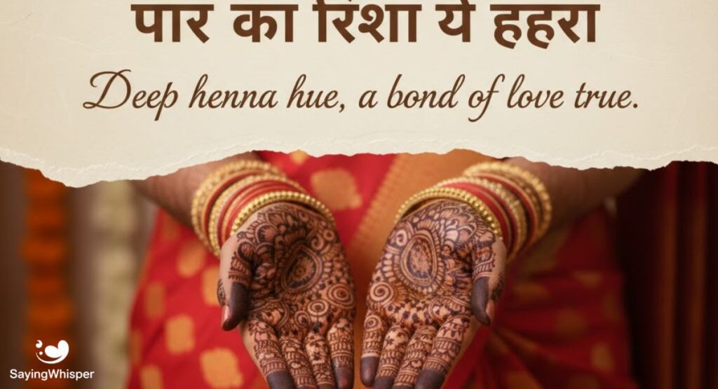 Short Mehndi Captions for Instagram
