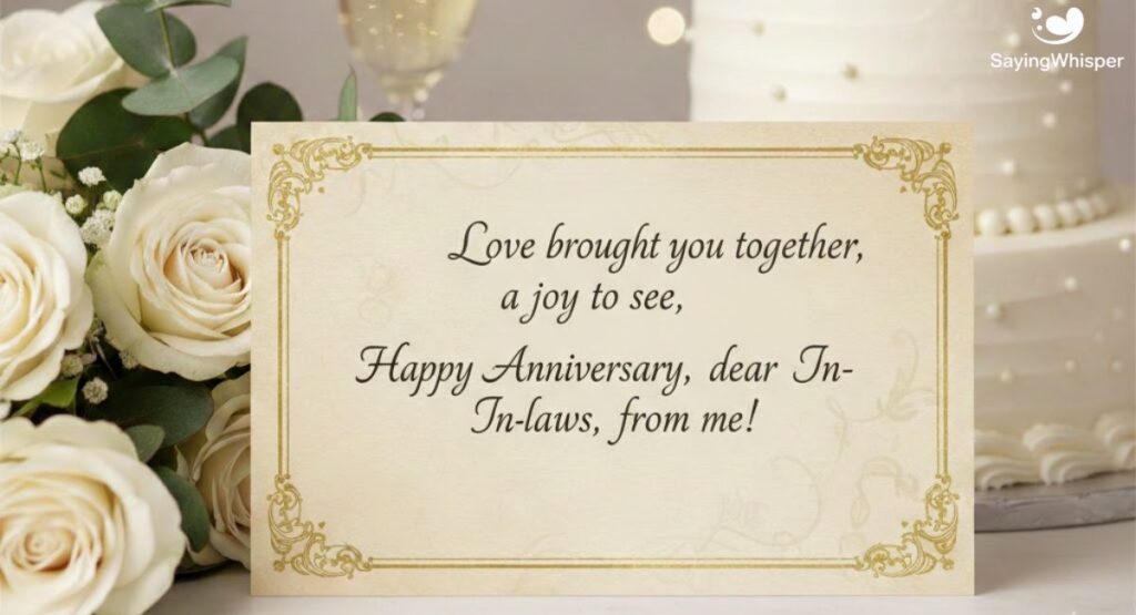 Short Wedding Anniversary Wishes For Inlaws
