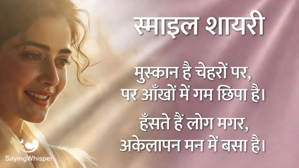 Smile Shayari in Hindi