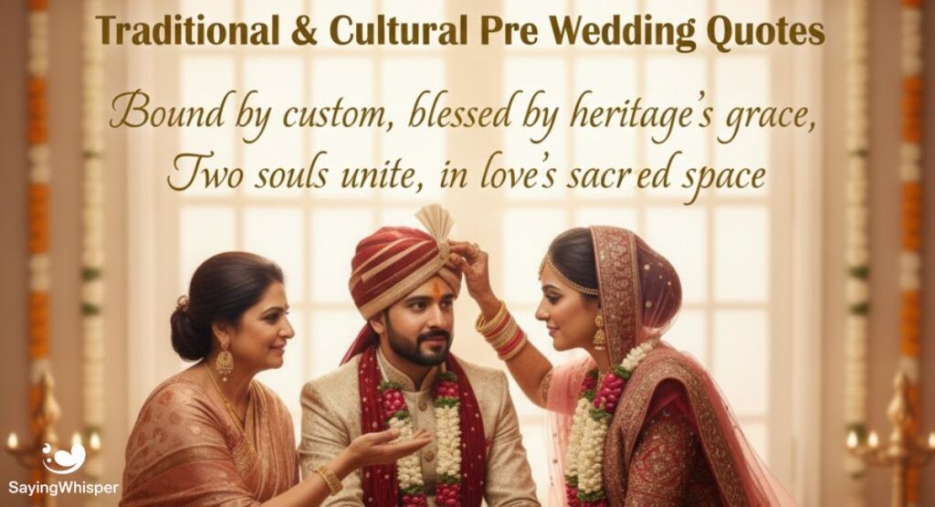  Traditional & Cultural Pre Wedding Quotes