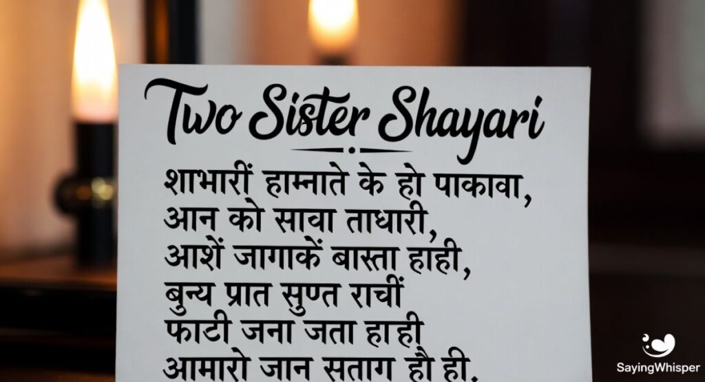 Two Sister Shayari