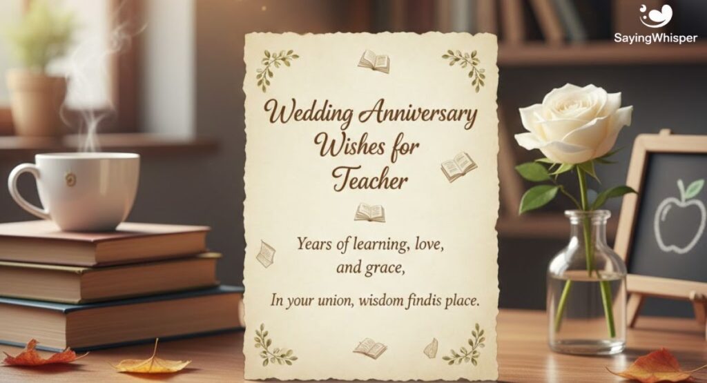 Wedding Anniversary Wishes for Teacher