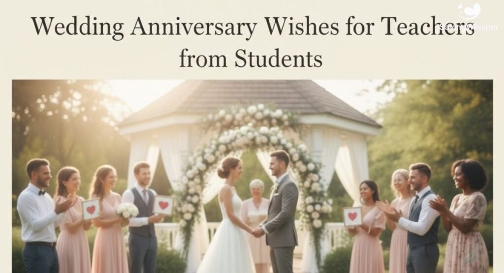 Wedding Anniversary Wishes for Teachers from Students