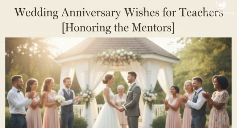 Wedding Anniversary Wishes for Teachers [Honoring the Mentors]