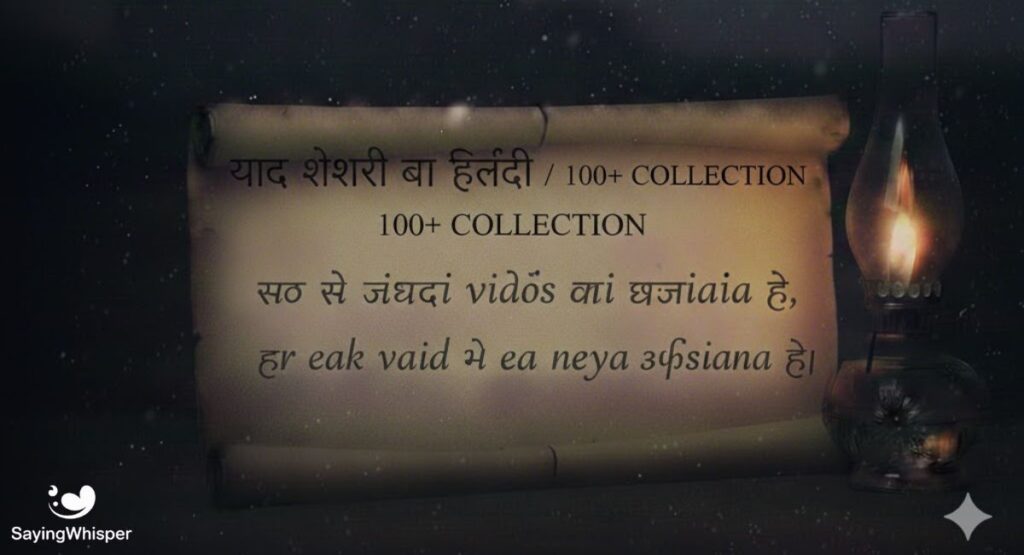 Yaad Shayari in Hindi 100+ Collection